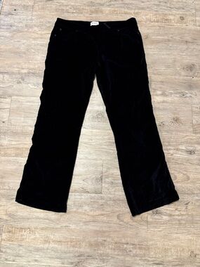 Women's Black Velour Style Pajama Jeans